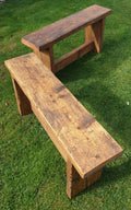 Rustic Wooden Bench Seat – Handmade Reclaimed Wood Entryway & Dining Bench