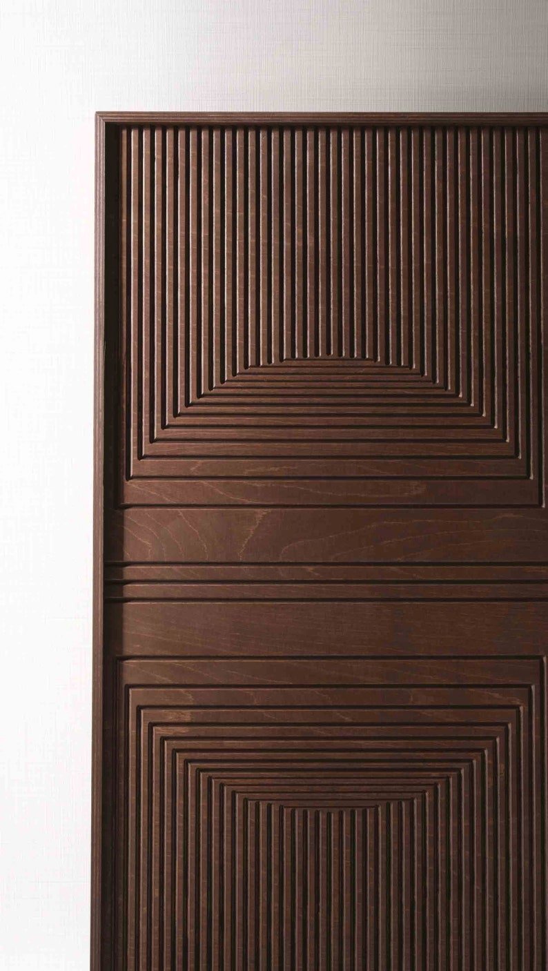 Handmade 3D Wood Wall Art – Rustic Wooden Wall Decor, Geometric Wall Hanging & Housewarming Gift